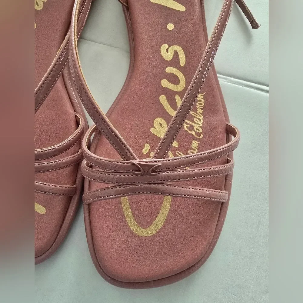Circus NY by Sam Edelman Olana Strappy Flat Sandals Size 9 In Berry Blush